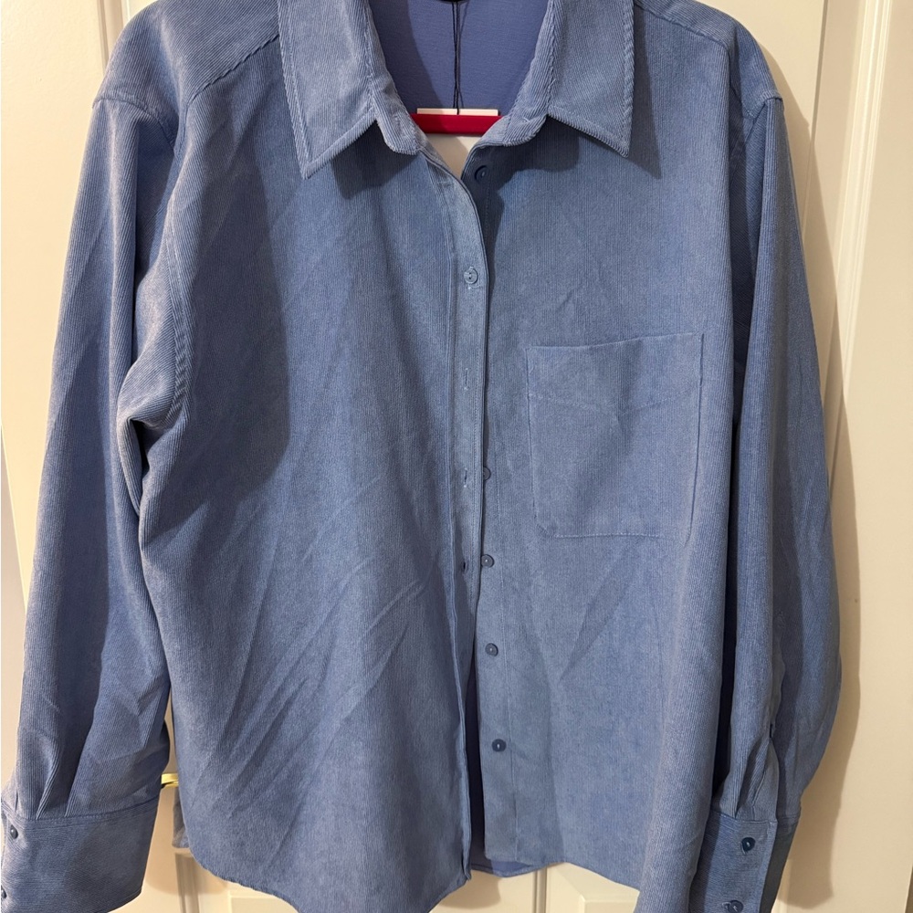 Zara Blue Corduroy Jacket